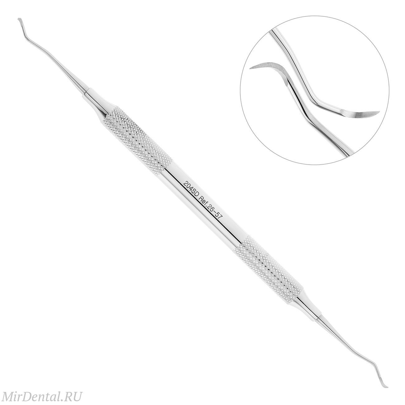Скейлер парадонтологический, форма 204 SD, ручка диаметр 8 мм, 26-57*