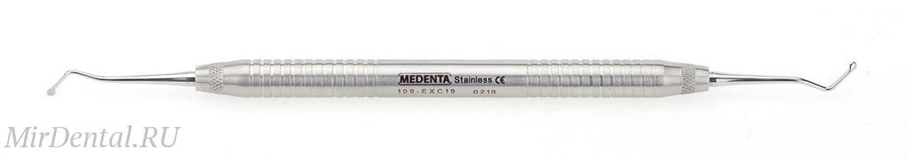 Экскаватор для удаления кариозного дентина, двухсторонний 19 (2,0 мм), ручка полая 8 мм
