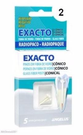 Штифты стоматологические стекловолоконные - Exacto Refill №2 (d=0,9мм), уп/5шт.