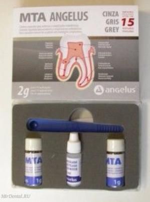 Материал стоматологический для реконструкции и пломбирования корневых каналов МТА - Angelus, цвет: серый, уп/2гр