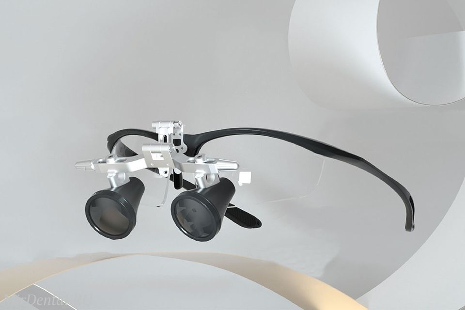 Brilliance Бинокулярные лупы, увеличение 3.0х, с двумя шарнирами системы Flip-up с апохроматическими линзами Schott