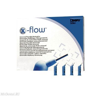 X-Flow A4 - универсальный текучий композит, 16 капсул по 0,25 г