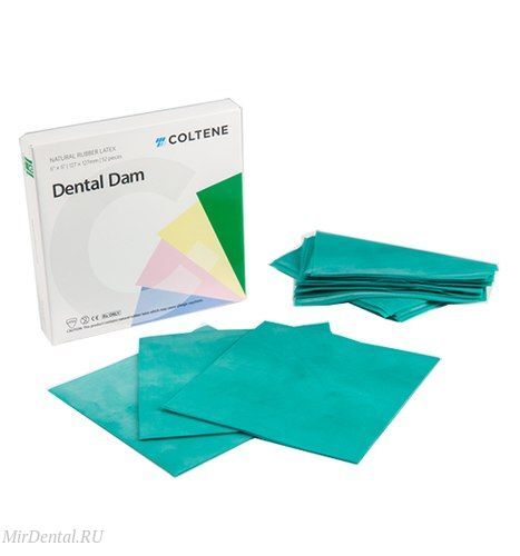 Латексные платки (листы) для коффердама DENTAL DAM LIST THIN тонкие (уп/36шт)