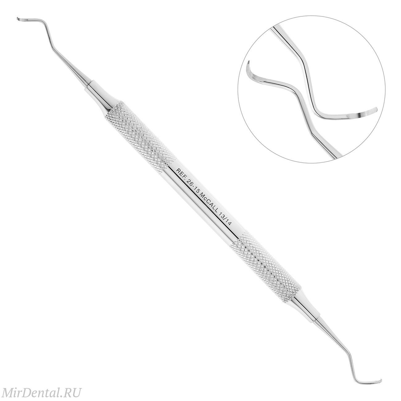 Скейлер парадонтологический McCall, форма 13/14, ручка диаметр 8 мм, 26-15*