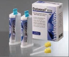 Detaseal hydroflow Xlite fast set, корригирующий материал, стандартная упаковка 2х50мл