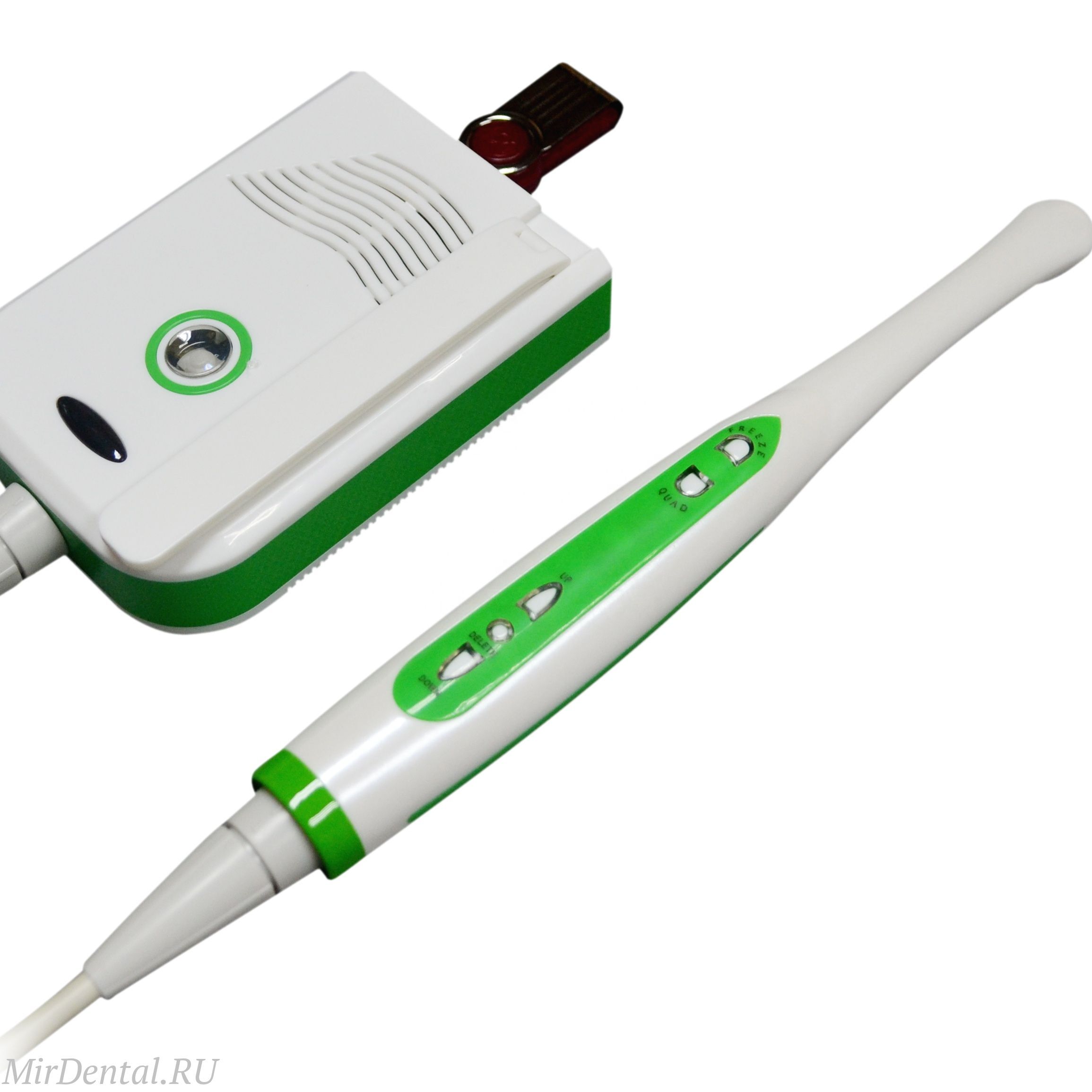 Камера интраоральная цветная c функцией записи на USB подключаемая к VGA и ПК Wi-Fi