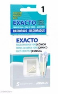Штифты стоматологические стекловолоконные - Exacto Refill №1 (d=0,7мм), уп/5шт. ANGELUS (Бразилия)