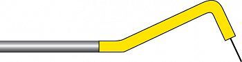 Электрод для SERVOTOME F10432, I 40CA Для коагулирующего разрезания желтый прямой d-0,40 мм