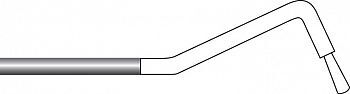 Электрод для SERVOTOME F10424, TR 22L Для вырезания, белая петля (овал) d-0,22 мм