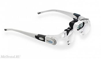 MaxDETAIL Бинокулярные лупы очки с осветителем Headlight Led