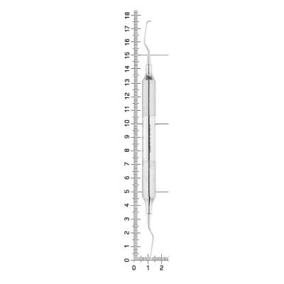 Кюрета парадонтологическая Gracey MF, форма 5/6, ручка DELUX, диаметр 10 мм, экстра легкая, 26-38BMF* HLW Dental (Германия)