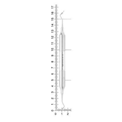 Скейлер парадонтологический, форма T2/3, ручка DELUXE, диаметр 10 мм, 26-11B* HLW Dental (Германия)