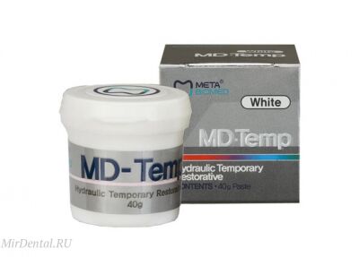 Материал пломбировочный временный MD-Temp, цвет белый,  (1б.х40гр) Meta Biomed (Ю. Корея)