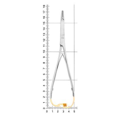 Иглодержатель хирургический прямой Mathieu-Olsen TC, 17,0 см, 20-32* HLW Dental (Германия)