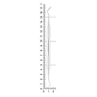 Скейлер парадонтологический, форма Cl 2/3, ручка диаметр 8 мм, 26-12* HLW Dental (Германия)