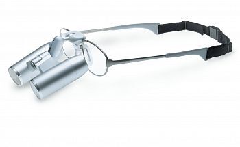 Лупа бинокулярная налобная EyeMag Pro F на  титановой  оправе  без осветителя 