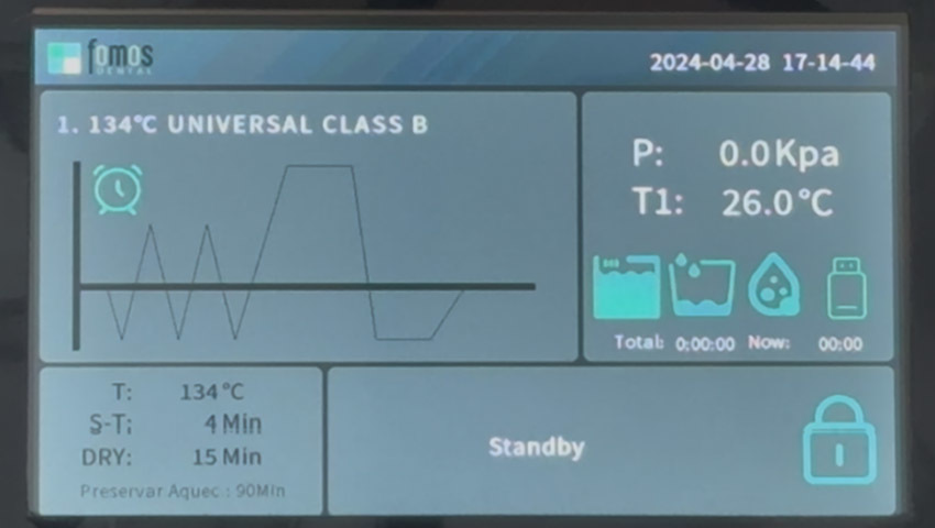 Функция отложенного старта в автоклаве Fomos Foster Plus