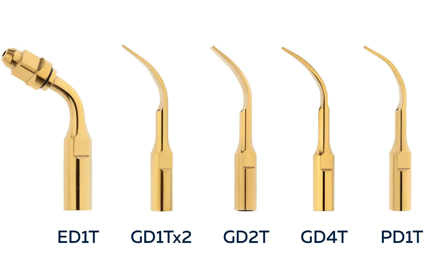 Ультразвуковые насадки DTE в комплекте (GD1T, GD2T, GD4T, PD1T, ED1T)