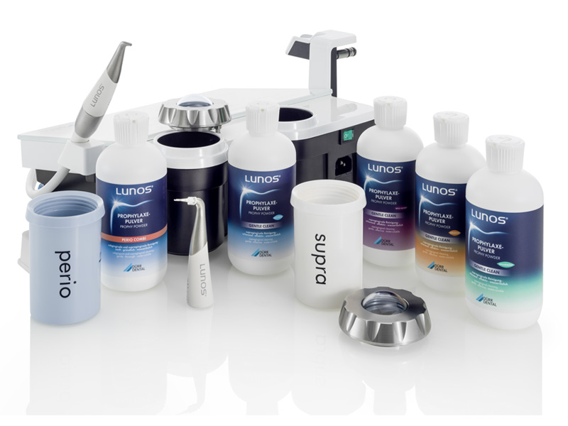 Профилактические порошки Lunos Prophy Powder Gentle Clean и Perio Combi