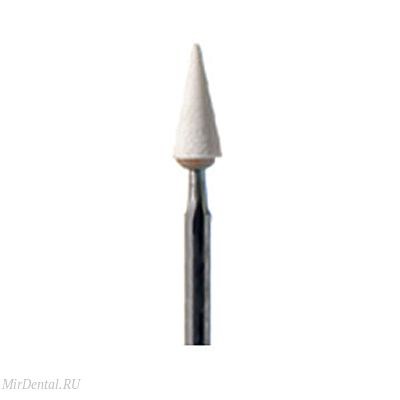 Камни абразивные для композитов 645.RA.028.ARK, "Арканзас" белые, 5 шт. Форма: конус.