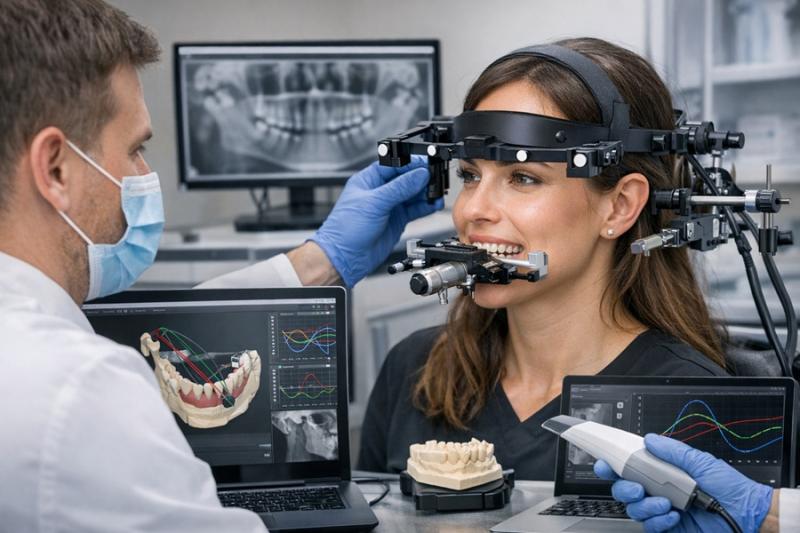 Оборудование для гнатологии и анализа движений челюсти: аксиографы, лицевые сканеры и цифровые дуги