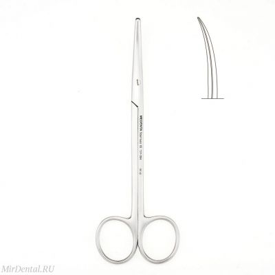 Ножницы изогнутые Metzenbaum 15 см Medenta-Instruments Co (Пакистан)