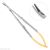 Иглодержатель хирургический изогнутый Micro-Nadelhalter TC, 18 см, 40-96TC* HLW Dental (Германия)