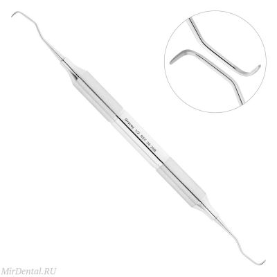 Кюрета парадонтологическая Gracey, форма 1/2, ручка DELUXE, диаметр 10 мм, 26-36B* HLW Dental (Германия)