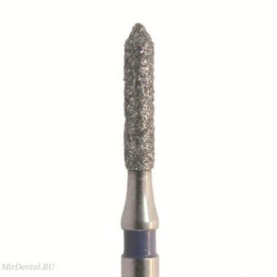 Бор алмазный 884 012 FG, синий, 5 шт. Форма: цилиндр с заостренным концом.