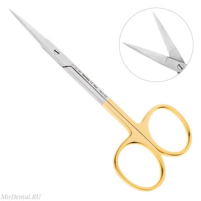 Ножницы прямые Iris-Schere TC 11,5см, 19-1TC* HLW Dental (Германия)