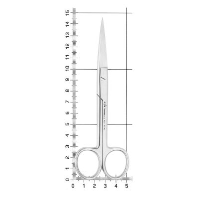 Ножницы хирургические, острый/острый, 14,5см,, 19-17* HLW Dental (Германия)