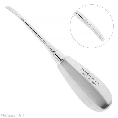 Элеватор Bein, изогнутый, 4 мм, 13-8BC* HLW Dental (Германия)