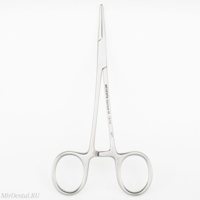 Зажим кровоостанавливающий прямой Halstead Mosquito, москит, 12.5см Medenta-Instruments (Пакистан)  113-110-P
