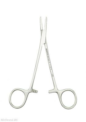 Иглодержатель с фиксатором, прямой с насечками, 14см Medenta-Instruments Co (Пакистан)