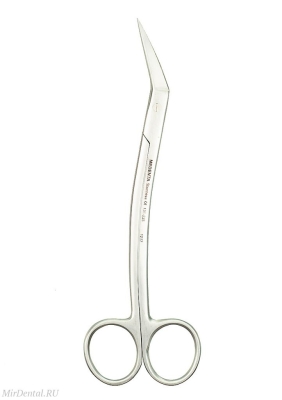 Ножницы изогнутые Locklin 16 см Medenta-Instruments (Пакистан)  131-225