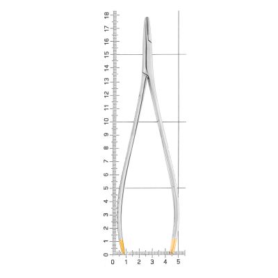 Иглодержатель хирургический прямой Toennis TC, 18 см, 20-23* HLW Dental (Германия)