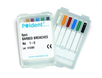 Пульпоэкстракторы Barbed broach Poldent (Польша)