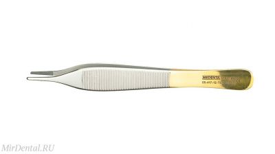 Пинцет для мягких тканей с перекрестными насечками, 12см Medenta-Instruments Co (Пакистан)