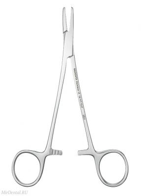 Иглодержатель с фиксатором, прямой с насечками, 15см Medenta-Instruments Co (Пакистан)