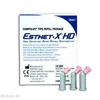 Esthet-X-HD CE, 10 капсул по 0.25г - улучшенный микроматричный композит (прозрачная эмаль)