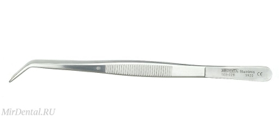 Пинцет стоматологический College без насечек, ребристый, 15см Medenta-Instruments (Пакистан)  103-025-P