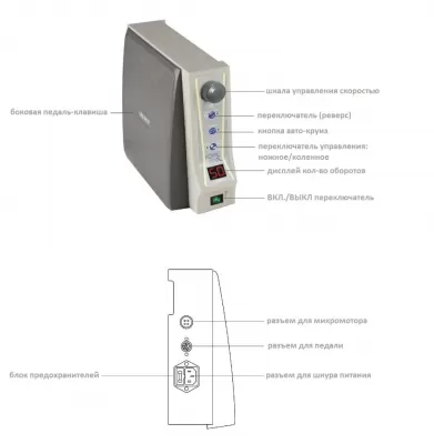 Forte 200a/F100 aIII Микромотор зуботехнический бесщеточный Saeshin (Ю. Корея)