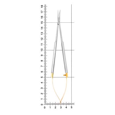Ножницы хирургические изогнутые Micro Schere TC, 17 см, 40-48B* HLW Dental (Германия)