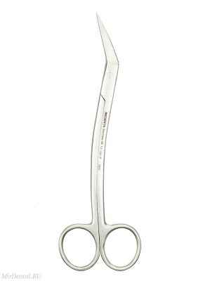 Ножницы изогнутые по ребру Locklin 16 см, 131-225-P Medenta-Instruments (Пакистан)  131-225-P
