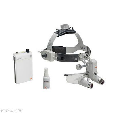 Лупа налобная бинокулярная Heine HRP 6.0x340 + HEINE ML4 LED + S-Guard