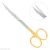 Ножницы хирургические изогнутые Goldmann-Fox TC,12,5см, 19-6TC* HLW Dental (Германия)