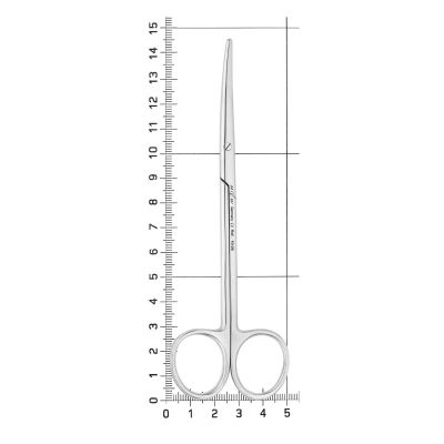 Ножницы изогнутые, тупой кончик, Metzenbaum, 14,5 см,, 19-26* HLW Dental (Германия)