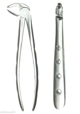 Щипцы для экстракции корней нижних левых моляров 111-026-24-HL Medenta-Instruments (Пакистан)  111-026-24-HL
