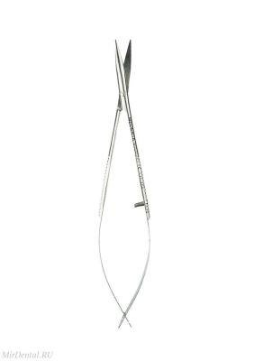 Ножницы микрохирургические изогнутые по плоскости Westcott 11см Medenta-Instruments (Пакистан)  131-265