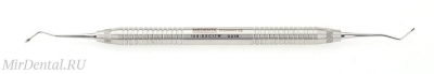 Экскаватор для удаления кариозного дентина, двухсторонний 17W (1,2 мм), ручка полая 8 мм Medenta-Instruments (Пакистан)  109-EXC17W